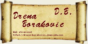 Drena Boraković vizit kartica